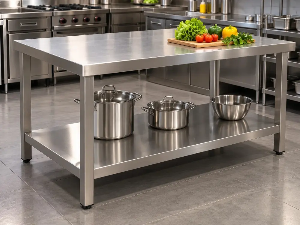 SS Work Tables & Workstations by Elegant Equipments