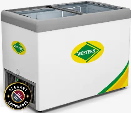 Flat Glass Top Freezer Western F350GL25