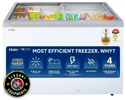 Flat Glass Top Freezer Haier HFC-325G3