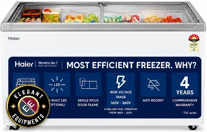 Flat Glass Top Freezer Haier HFC575G3