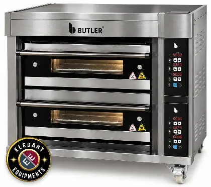 Deck Oven Gas Butler GDO 2D-4T Black Italia